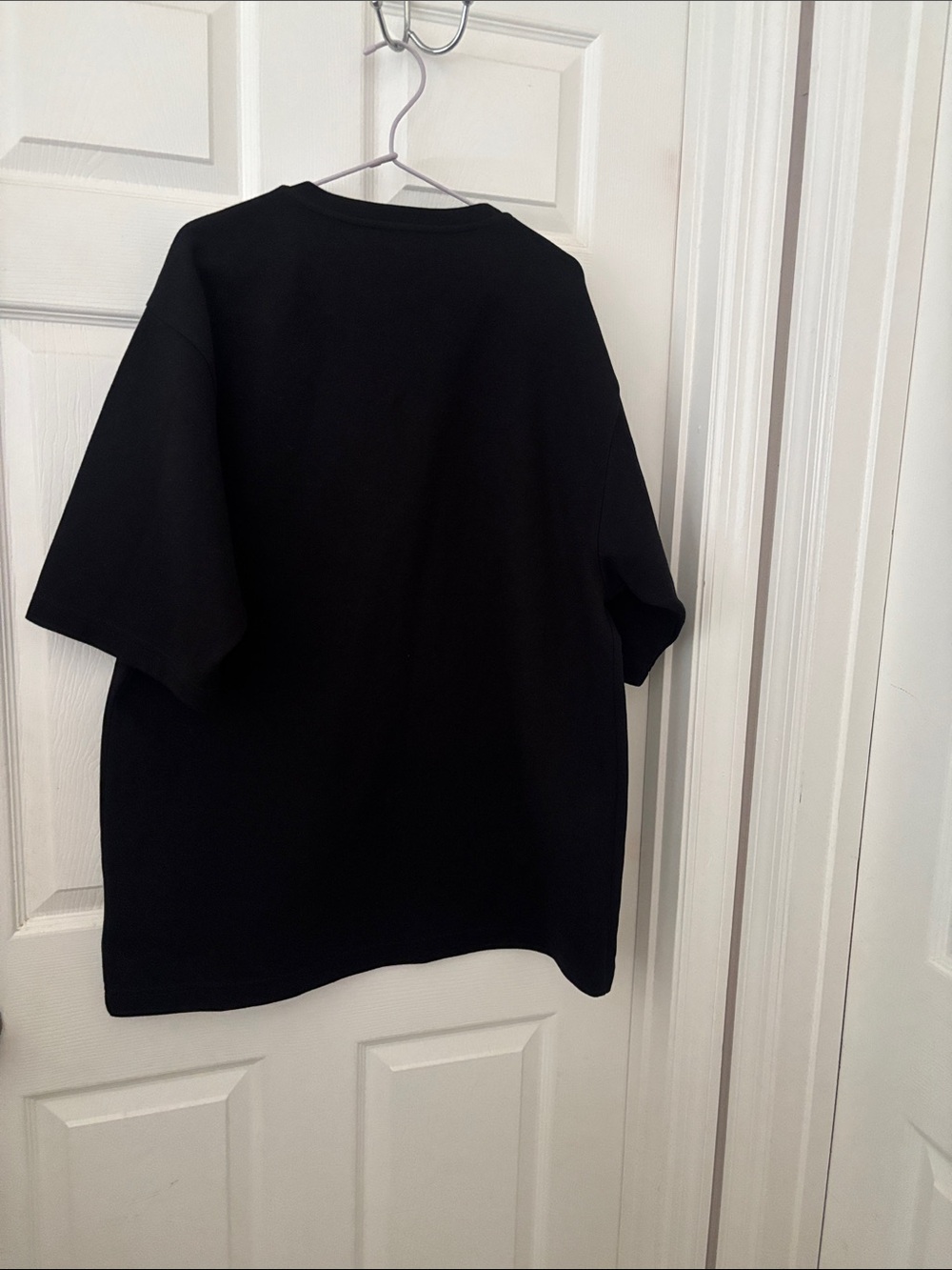 Dolce & Gabbana Black Tee with Iridescent Purple & Green Wave Graphic - Picture 2 of 7